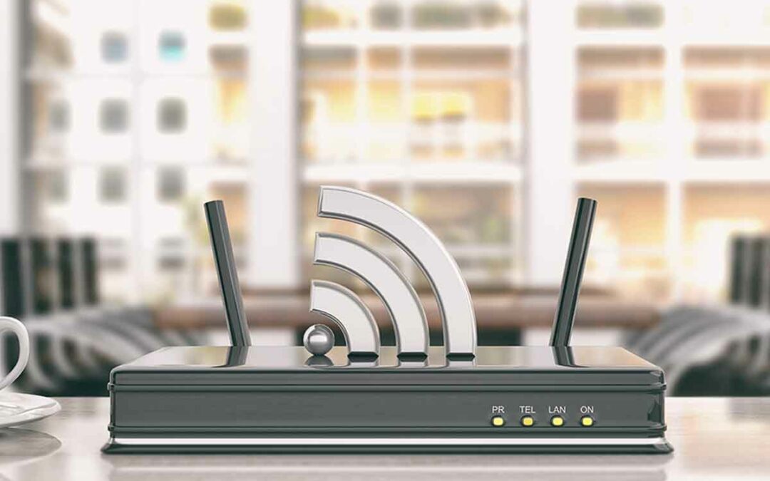 Gambar perangkat wireless router untuk pemancar wifi di kantor